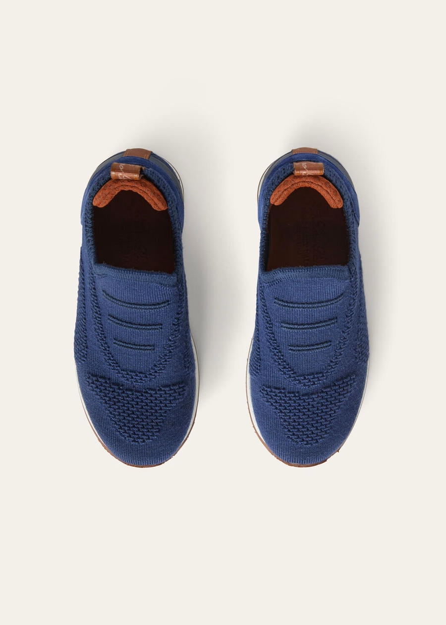 Zapatillas de tenis para niños 360 LP Flexy Walk Wish® de lana azul fluorita