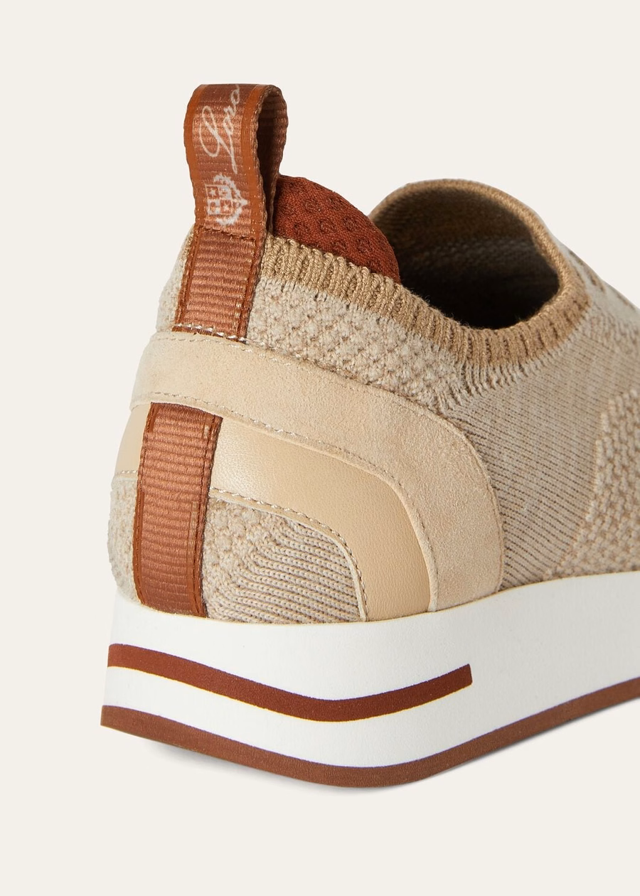 Zapatillas deportivas infantiles 360 LP Flexy Walk Wish® de lana color beige jaspeado