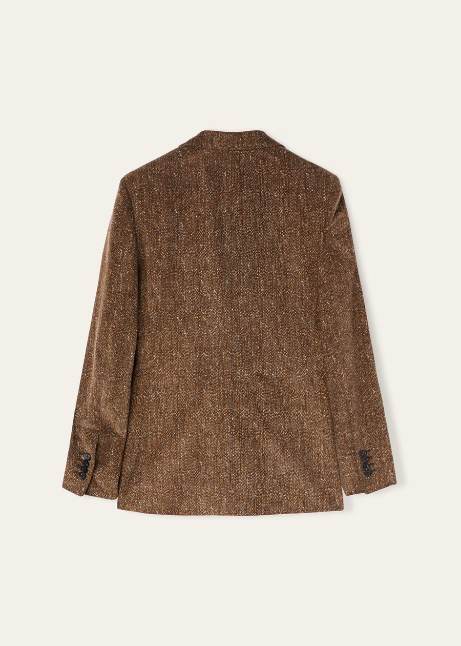 Chaqueta Eleanor de algodón color chocolate negro/galletas pálidas