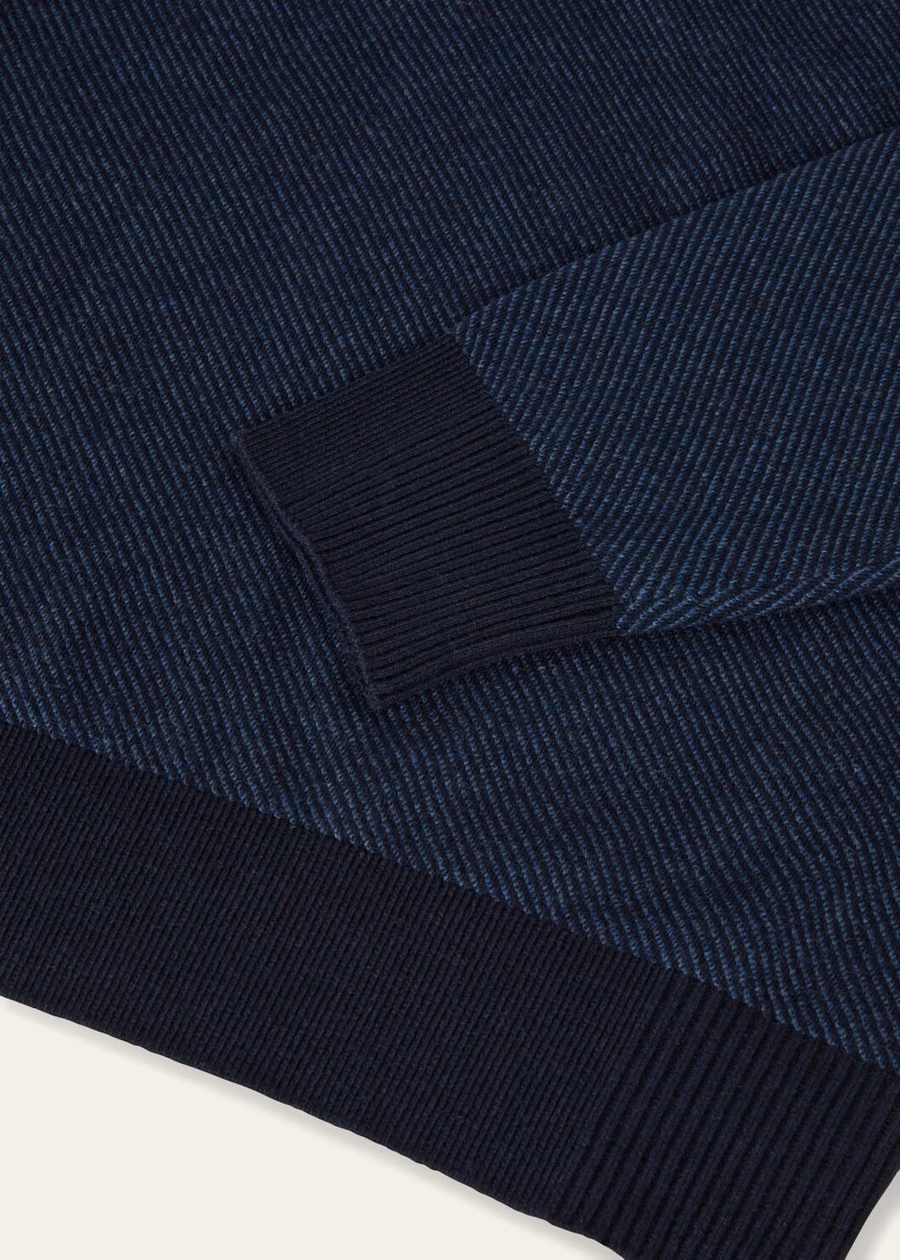 Jersey de cachemir Roadster Mezzocollo azul marino/azul noche Reserve