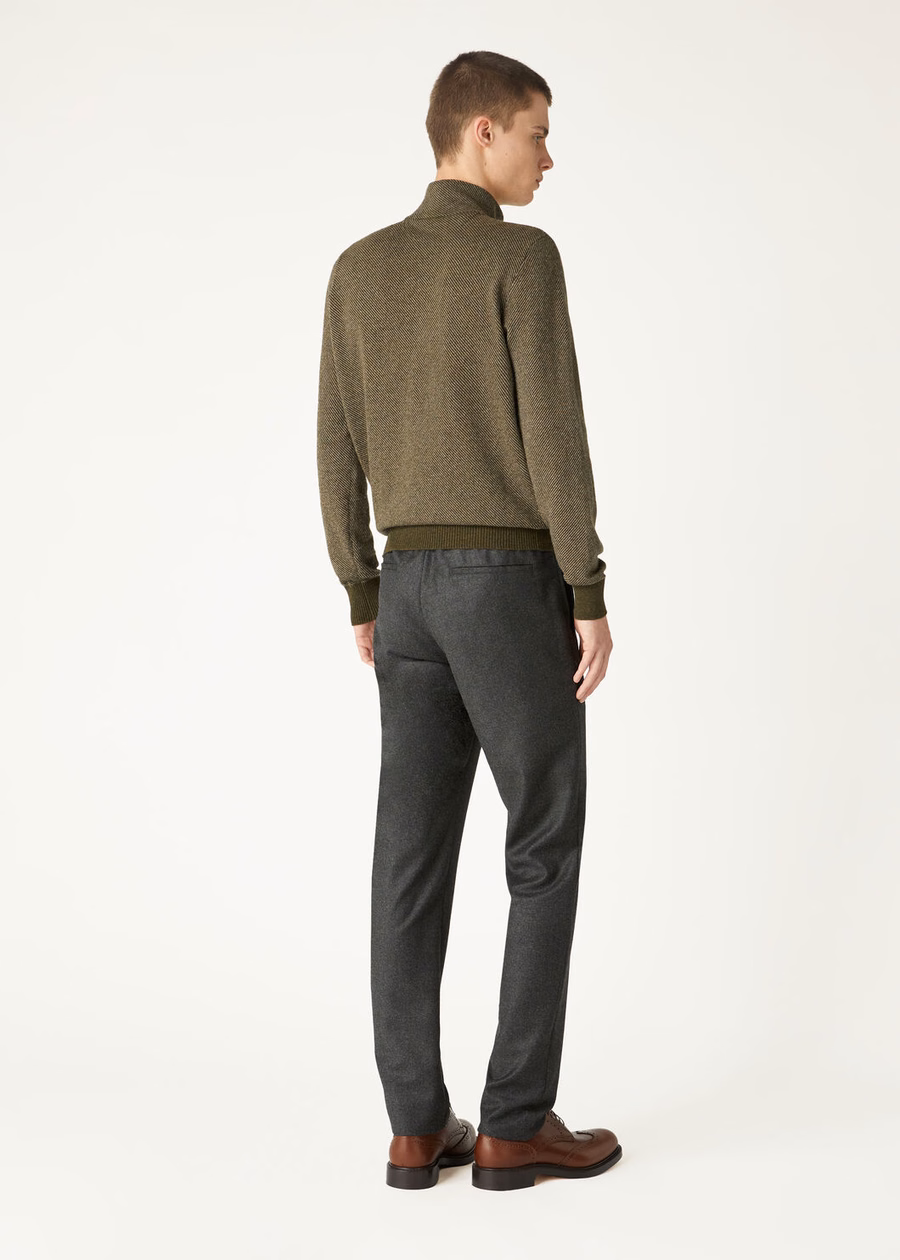 Jersey Roadster Mezzocollo Cashmere Cypres Melange/Croissant Melange