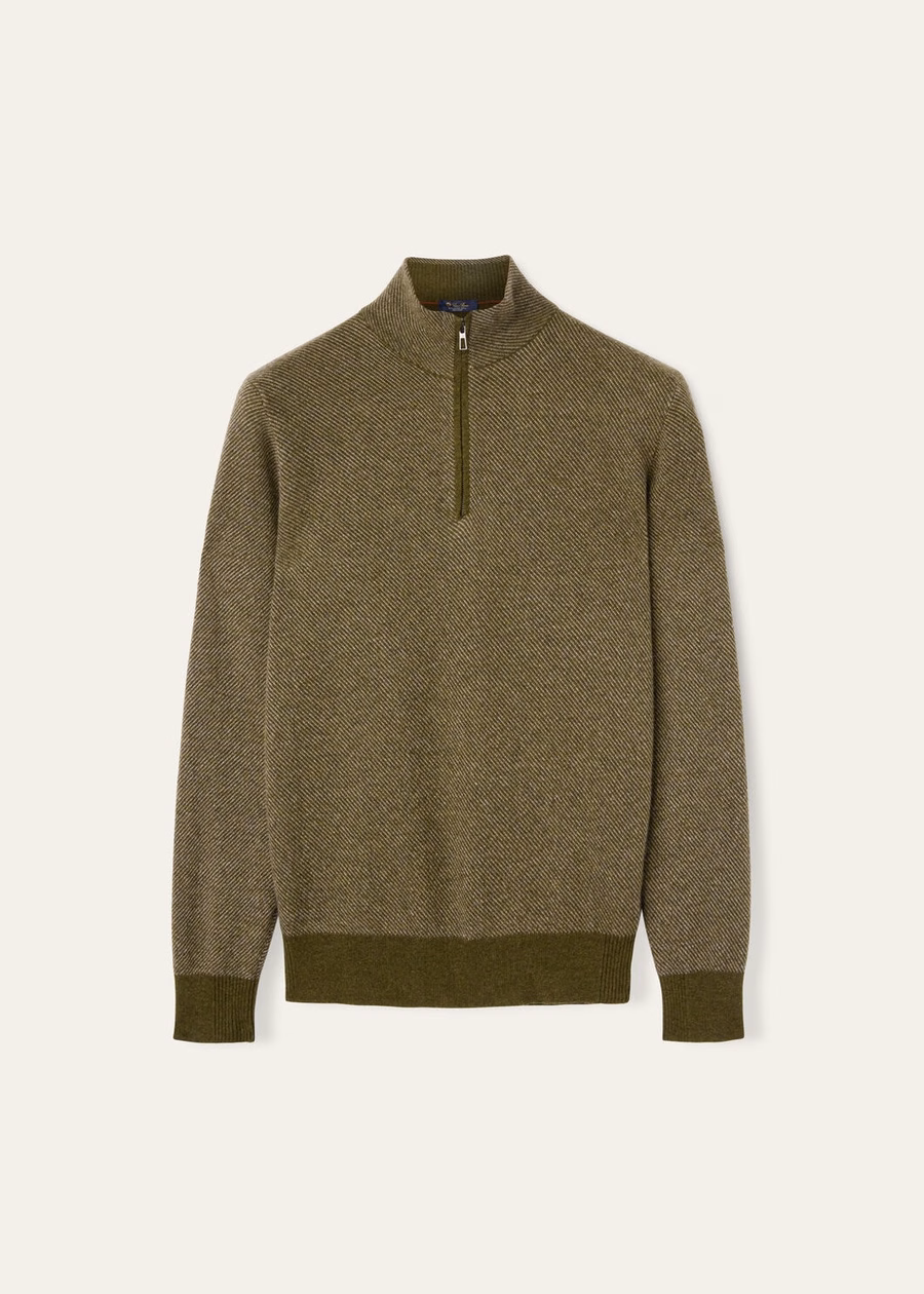 Jersey Roadster Mezzocollo Cashmere Cypres Melange/Croissant Melange