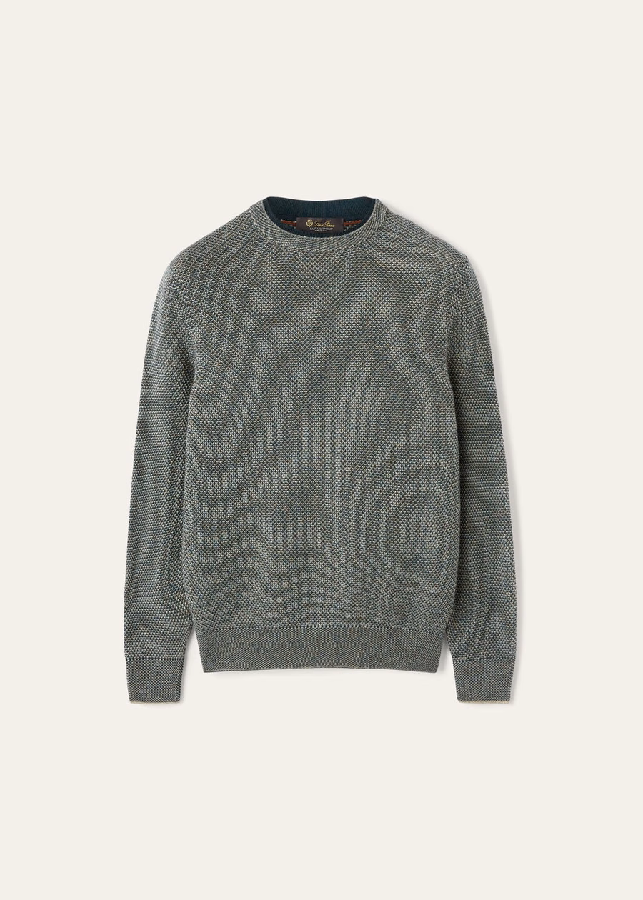 Cuello redondo City Pull Baby Cashmere Haya/Lush Rainforest