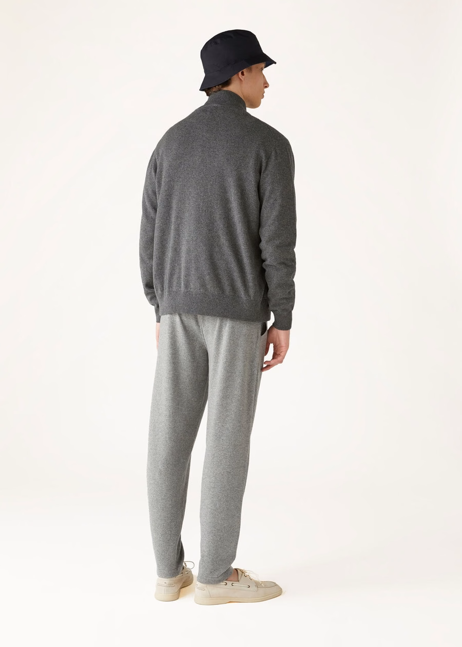 Chaqueta bomber clásica con cremallera para bebés, color gris jaspeado cachemir.