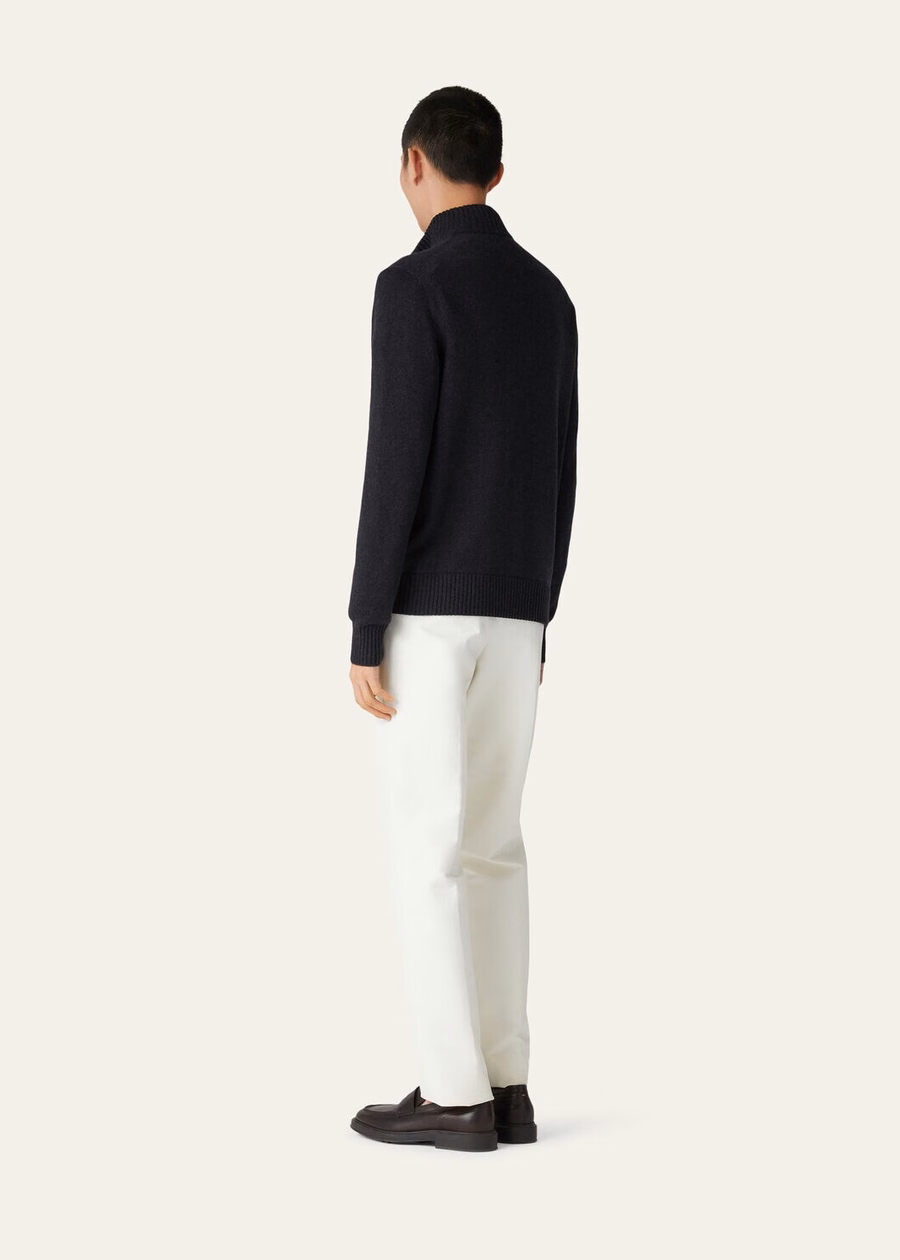 Chaqueta bomber Parksville Baby Cashmere negra/gris jaspeada