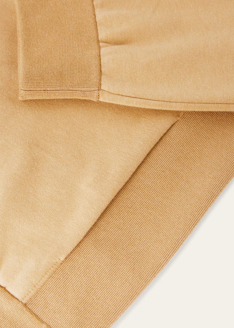 Jersey Larecchio de algodón y cachemir dorado