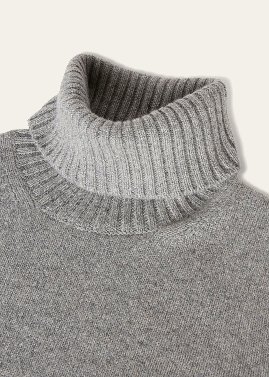 Jersey de cuello alto de cachemir para bebé Parksville, franela melange