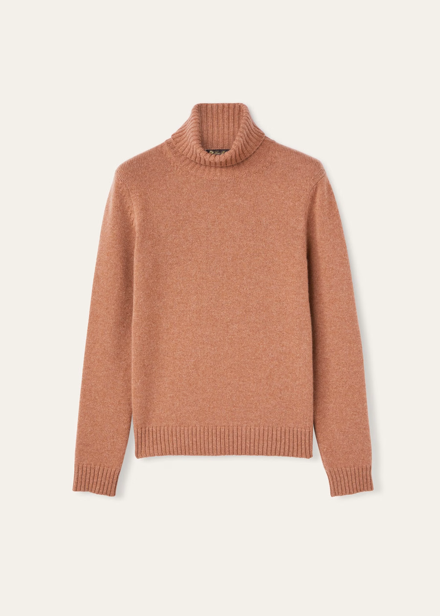 Jersey de cuello alto Parksville Baby Cashmere Tonos Atardecer Melange