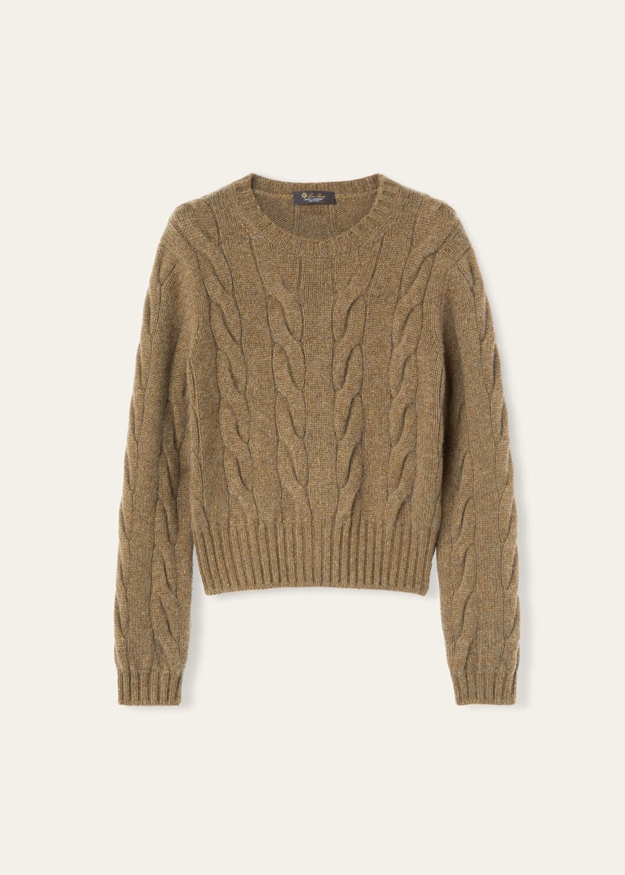 Cuello redondo Napier Baby Cashmere Coarsehair® Tundra Melange