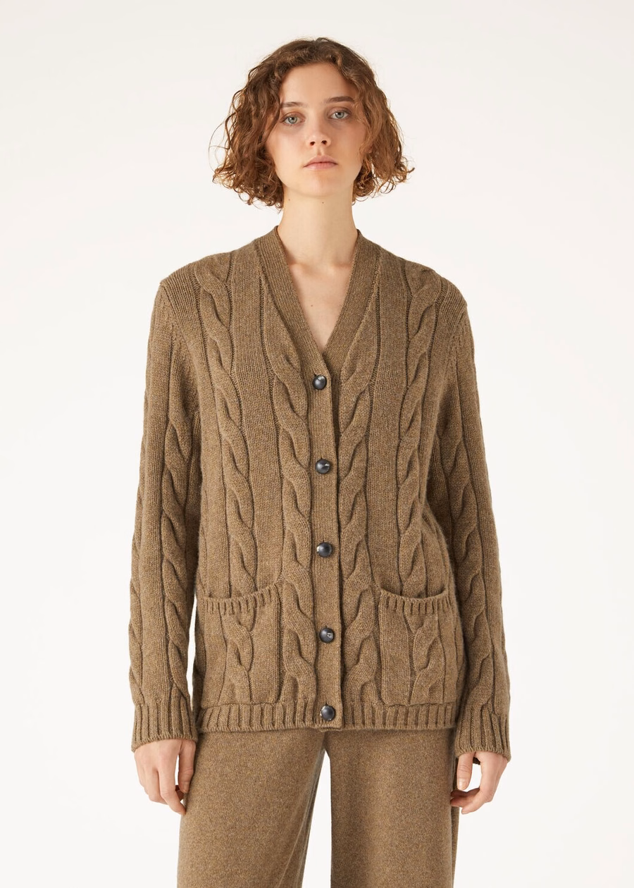 Cárdigan Napier Baby Cashmere Coarsehair® Tundra Melange