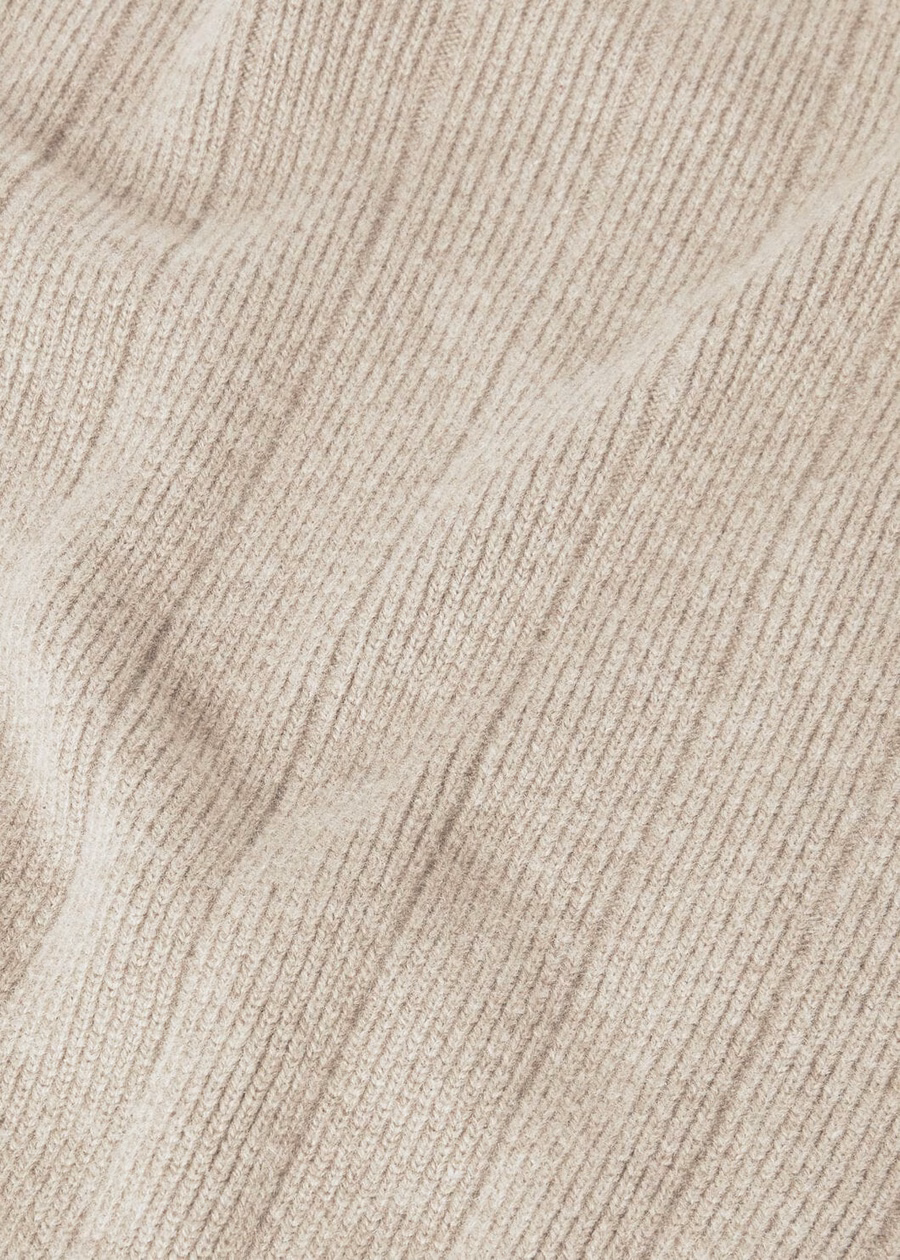 Cervatto Cuello en V Baby Cashmere Marfil Encaje Melange/Nuez Moscada Ver Melange