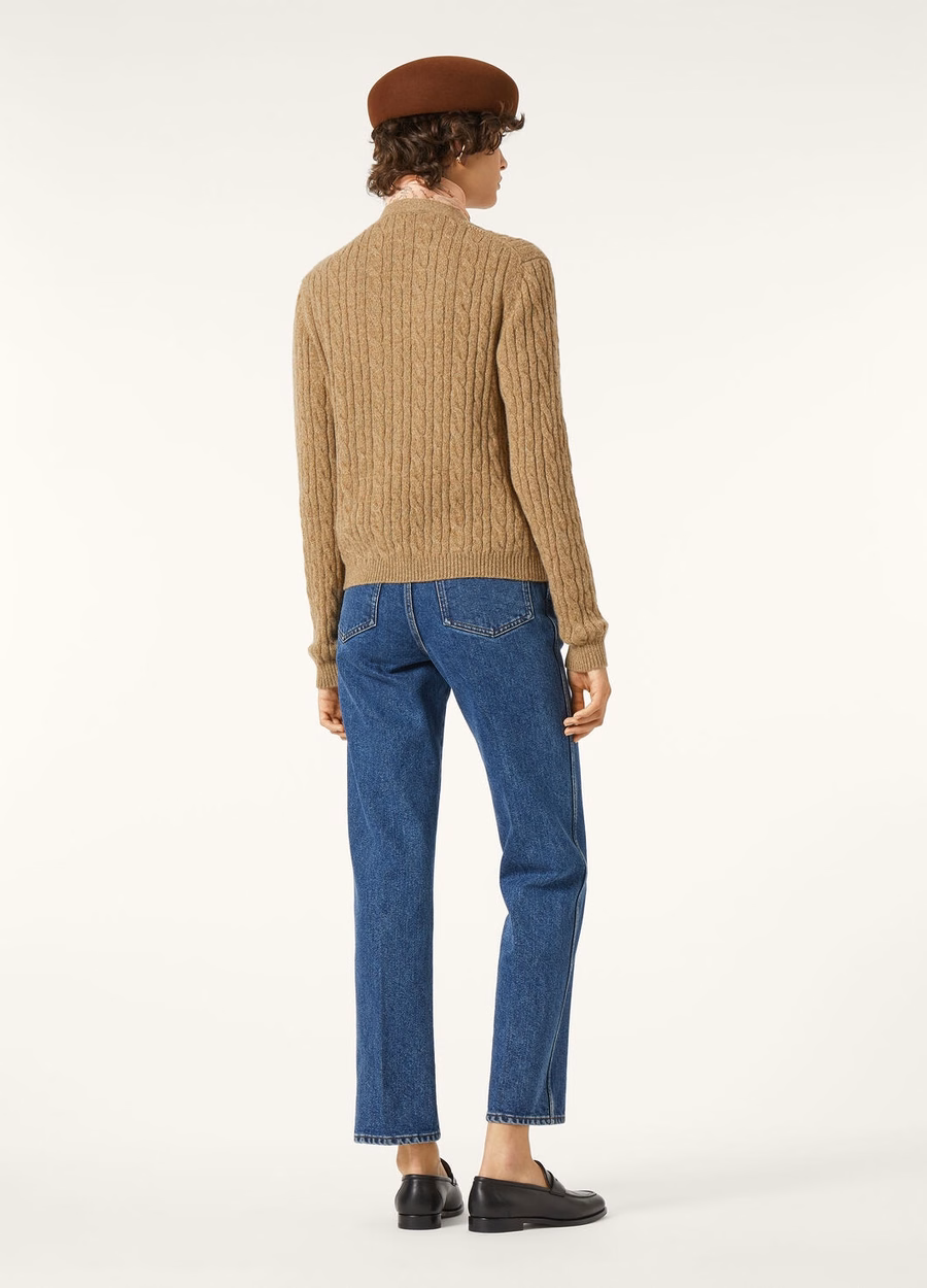Cárdigan Treccia Baby Cashmere con infusión de miel cruda y romero