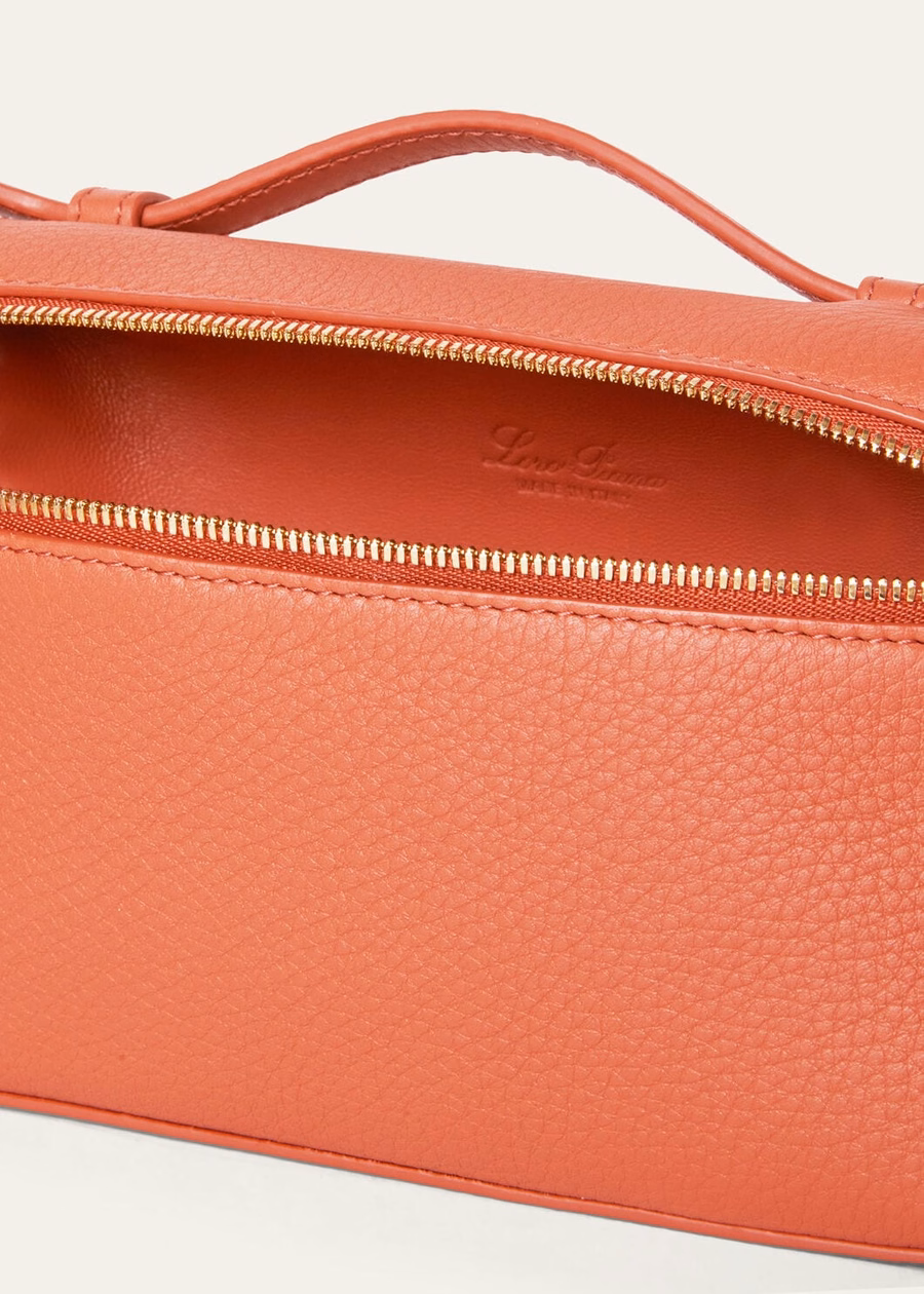 Bolsillo adicional L19 Coral Fiction/Sun Gold piel de becerro granulada