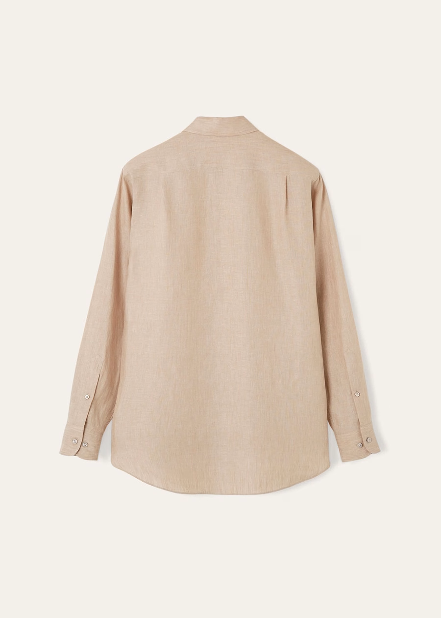 Camisa Andre en color beige.