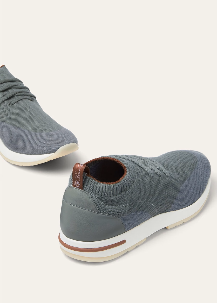 Zapatillas 360 LP Flexy Walk Wish® de lana color verde salvia mediterráneo
