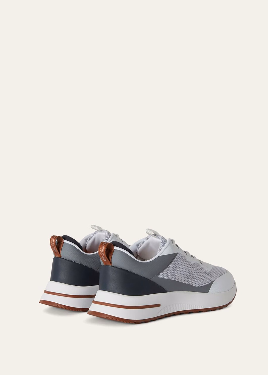 Zapatillas deportivas para pasear los fines de semana, de microfibra, color gris escarchado.