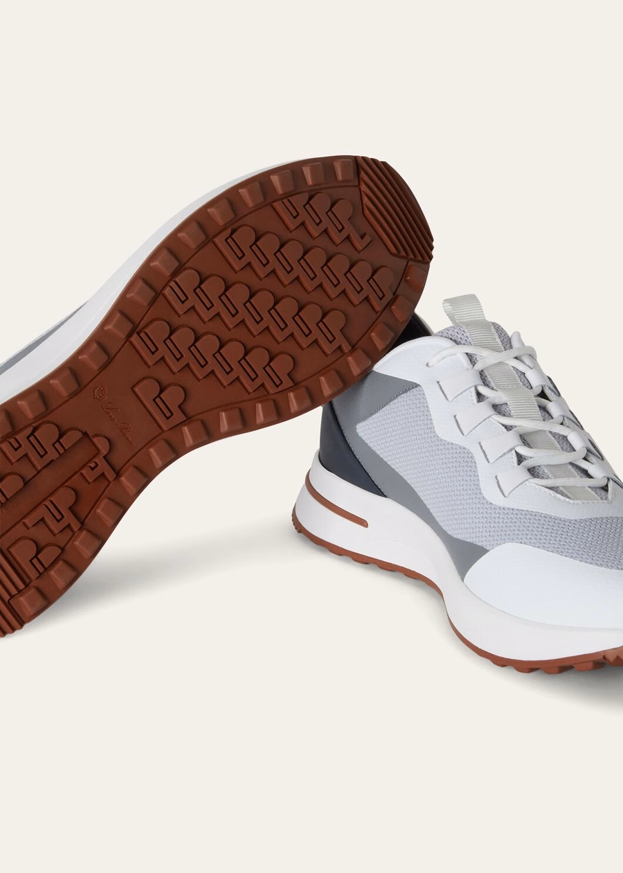 Zapatillas deportivas para pasear los fines de semana, de microfibra, color gris escarchado.