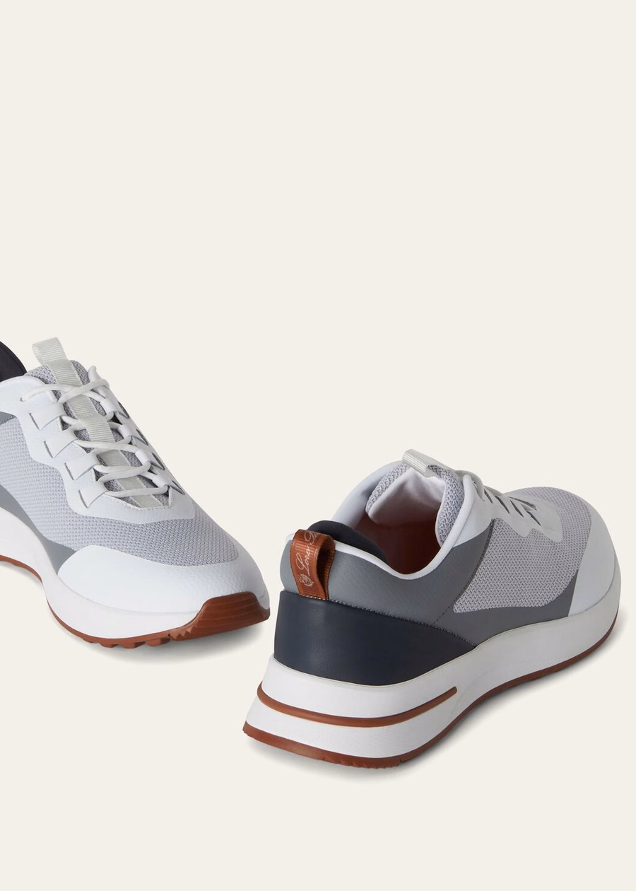 Zapatillas deportivas para pasear los fines de semana, de microfibra, color gris escarchado.