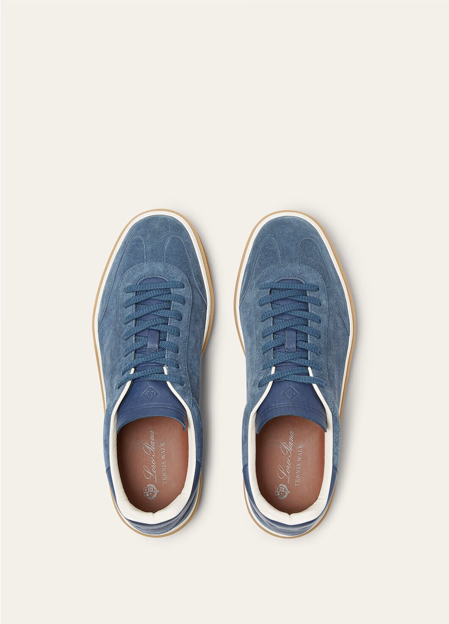 Zapatillas de tenis de ante con suela dividida en color negro (Figs)