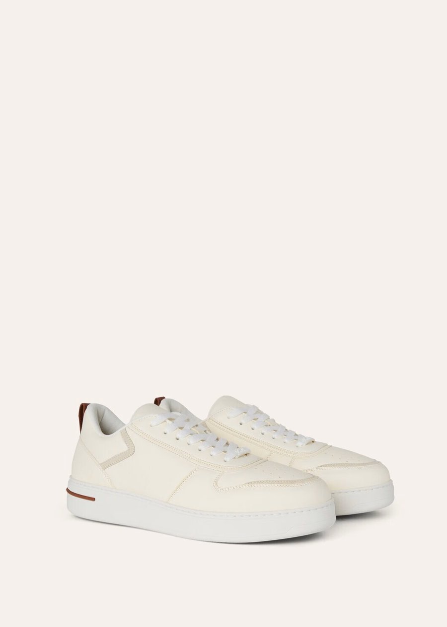 Zapatillas Newport 2.0 Walk en piel de becerro blanca.