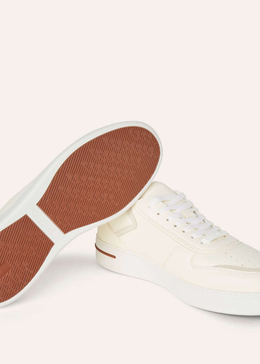 Zapatillas Newport 2.0 Walk en piel de becerro blanca.