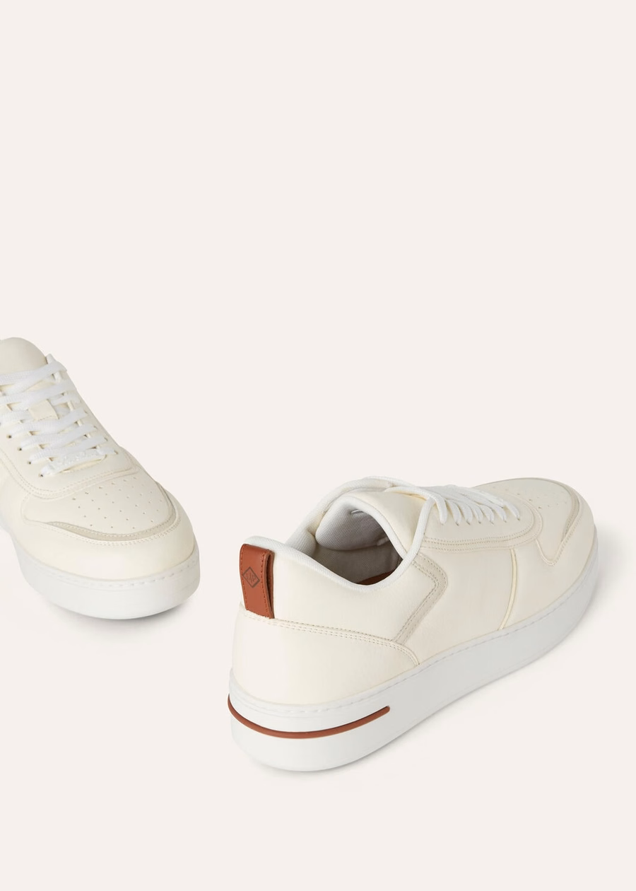 Zapatillas Newport 2.0 Walk en piel de becerro blanca.
