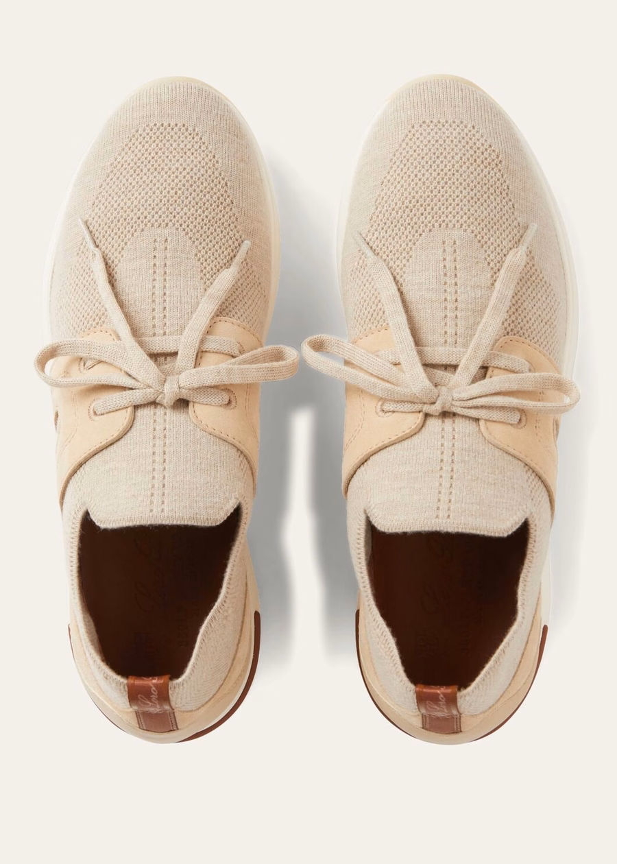 Zapatillas 360 LP Lady Flexy Walk Wish® de lana color beige jaspeado