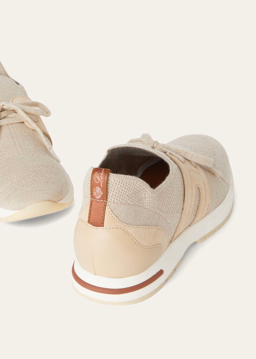 Zapatillas 360 LP Lady Flexy Walk Wish® de lana color beige jaspeado