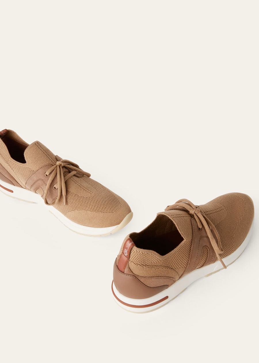 Zapatillas 360 LP Lady Flexy Walk Wish® de lana color camel empolvado