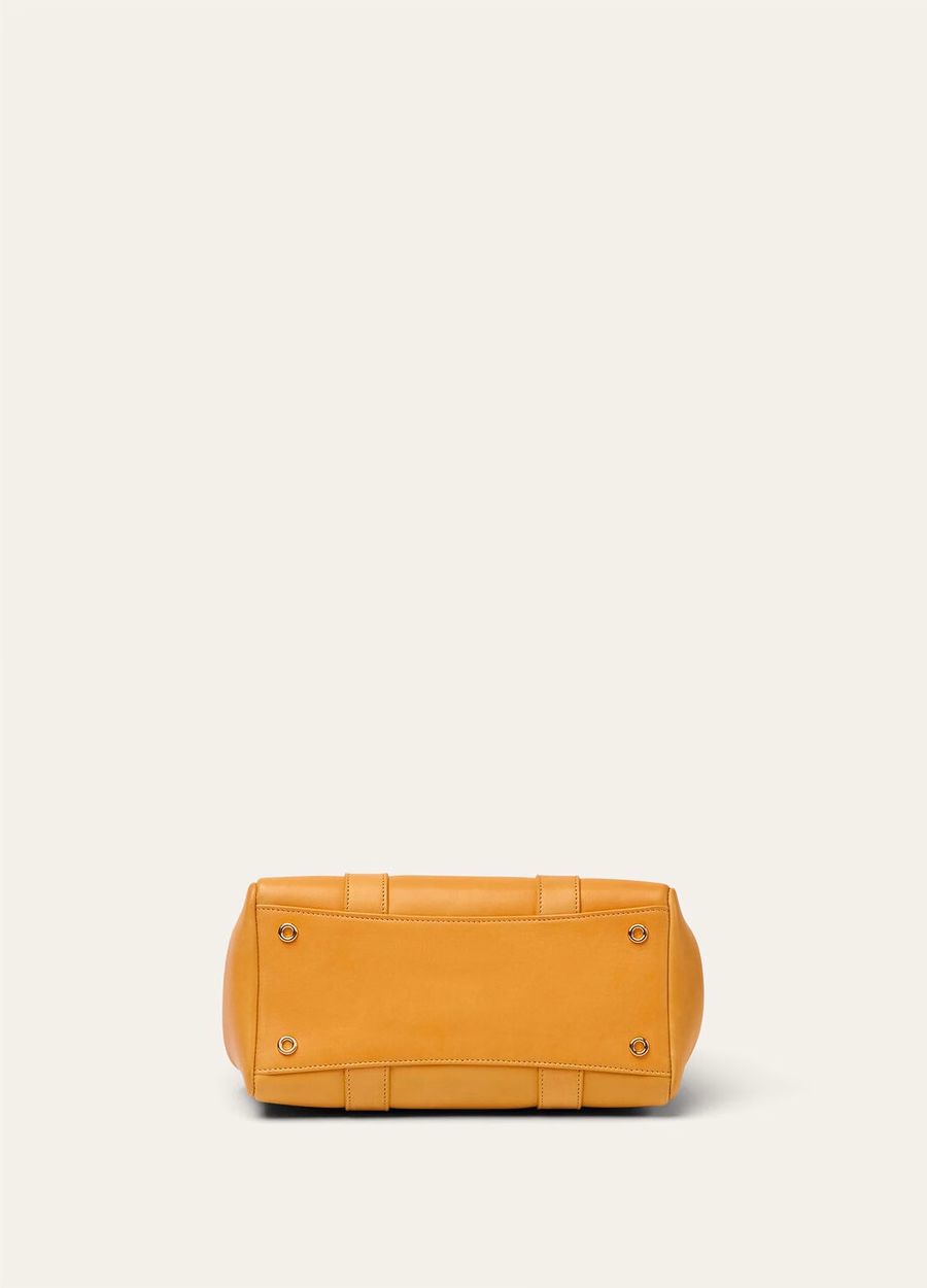 Loom Bag L25 Piel de becerro color trigo/oro sol