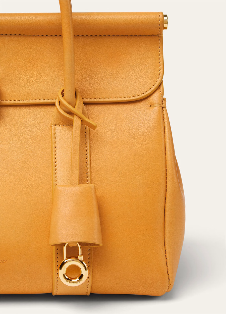 Loom Bag L25 Piel de becerro color trigo/oro sol