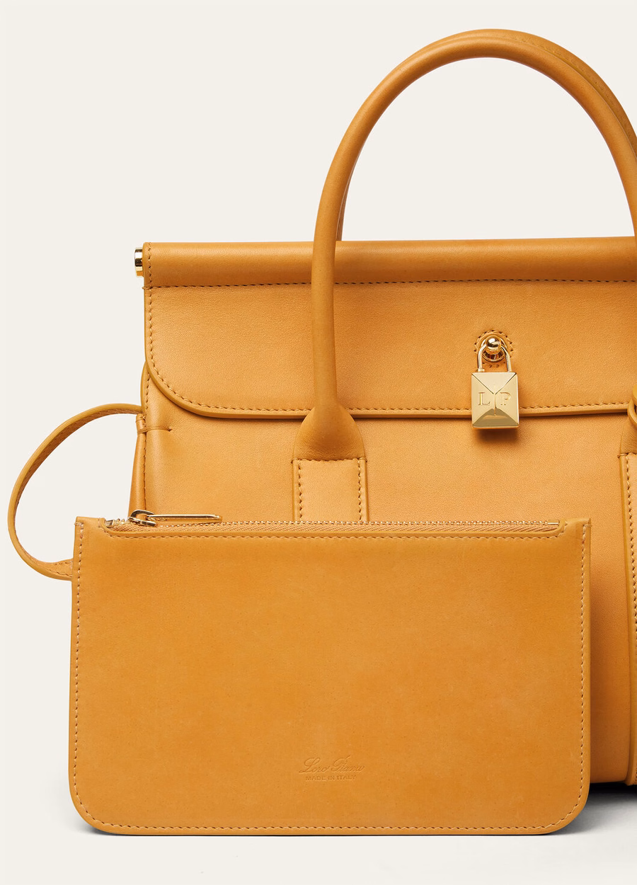 Loom Bag L25 Piel de becerro color trigo/oro sol