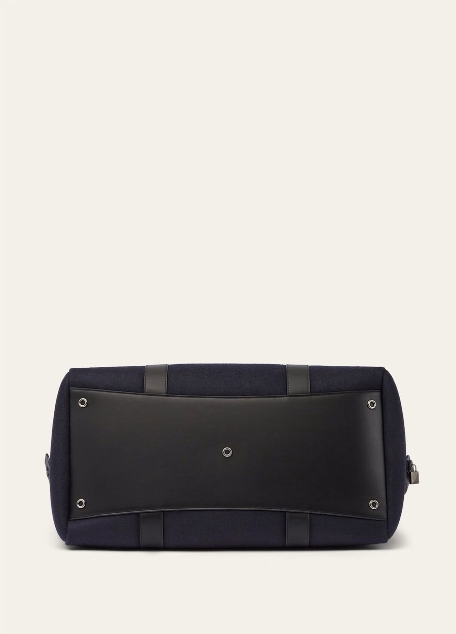 Bolso de fin de semana Loom L50 color cachemir azul marino/negro/gris plomo