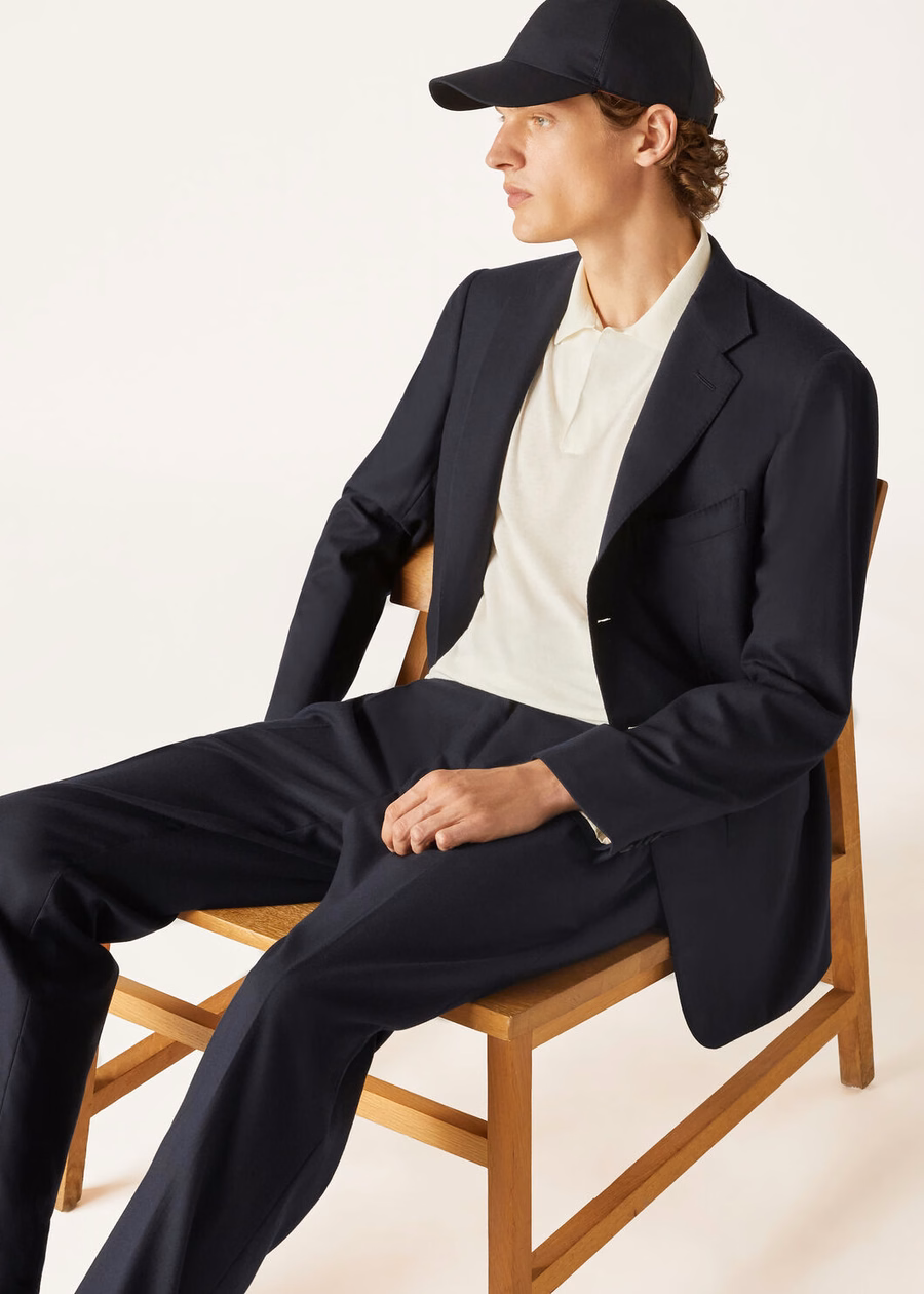 Pantalones de dos pinzas The Gift of Kings® Tailor Azul Marino