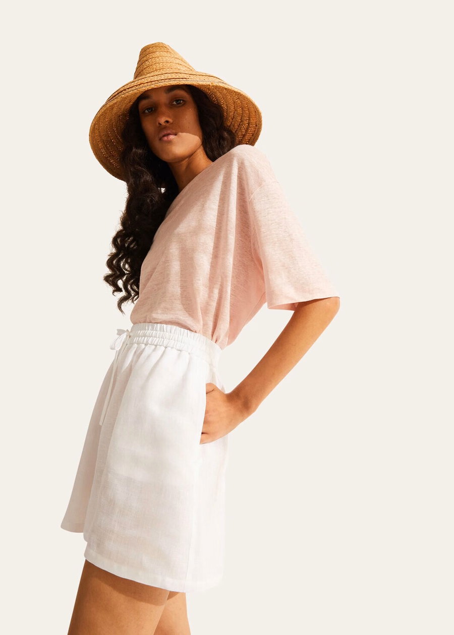 Bermudas Perth en blanco óptico
